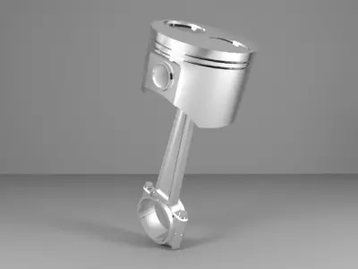 Piston Low-poly 3D model