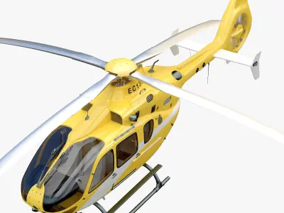 Eurocopter EC 135 Yellow 3D model