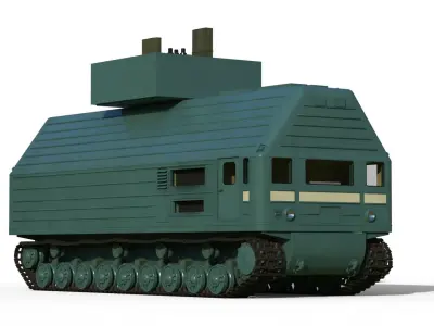 TES-3 Transportable Nuclear Power Plant 3D model