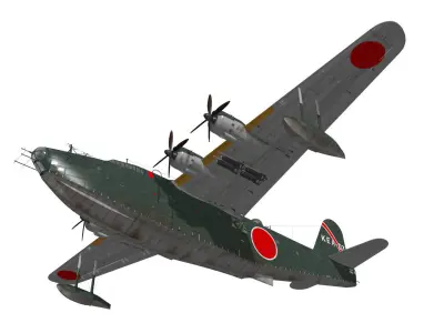 Kawanishi H8K Emily Type12 Late 3D model