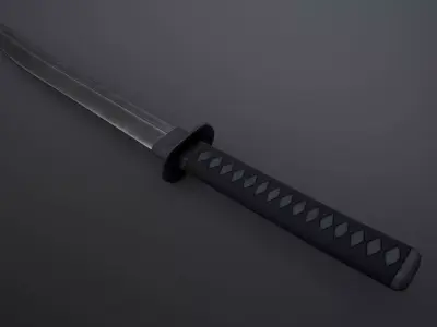 Tanto Low-poly 3D model