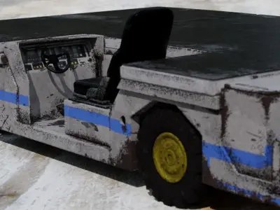 Aircraft Tow Tractor 3D model