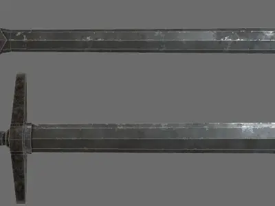 Next Gen AAA Generic Medieval Swords Set Free low-poly 3D model