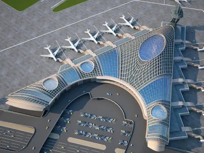 Airport 3D model get