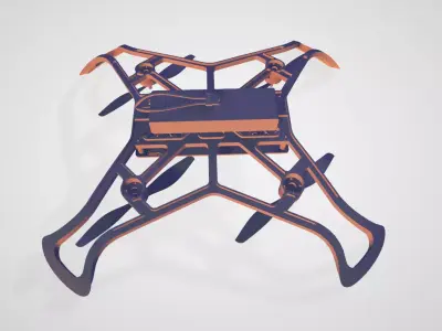 Quadcopter drone model 3D model