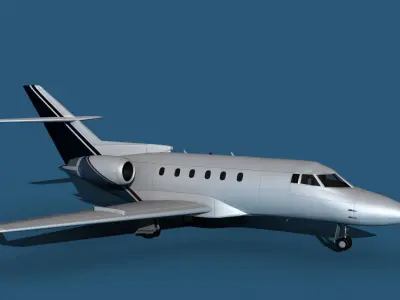 Hawker Siddley 800SR V08 3D model