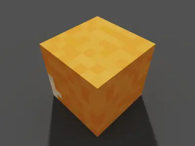 MineCraft Alex head model Low-poly 3D model