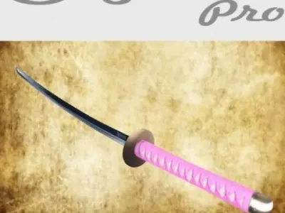 Katana objet pro 3D model