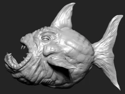Big Fish Low-poly 3D model