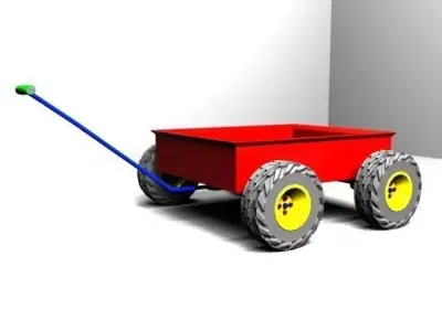 garden cart 3D model