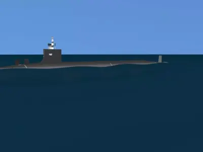 Virginia Class SSN 787 USS Washington 3D model