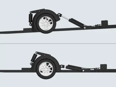 Bauer Drop-Down Trailer Free 3D model