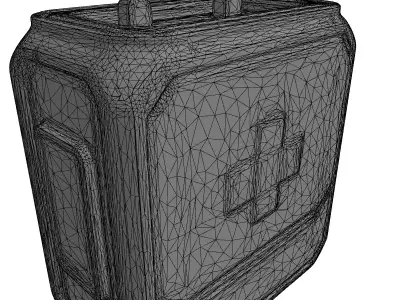 Futuristic Medical Kit Game Asset Low-poly 3D model