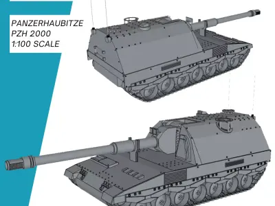 Panzerhaubitze 2000 Bundeswehr 3D print model