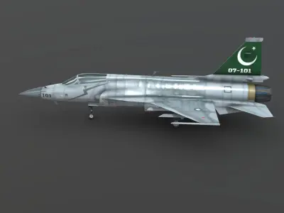 JF-17A Pakistan Air Force Low-poly 3D model
