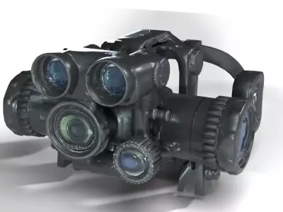 Tactical Night Vision Goggle Rig 3D model