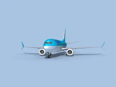 Boeing 737-800 Max Korean Air 3D model