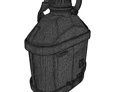 Military Canteen Water Bottle 3D model