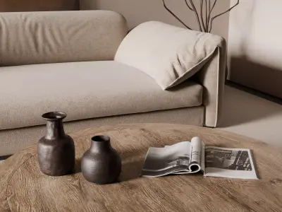 Wabi-sabi livingroom Free 3D model