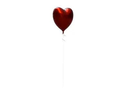 heart balloon 3D model