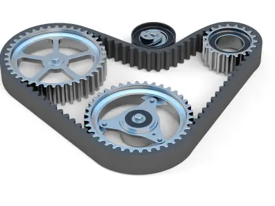 Car Timing Belt 3D model