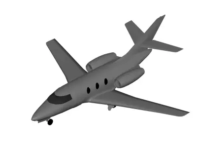Dassault Falcon 10 3D model
