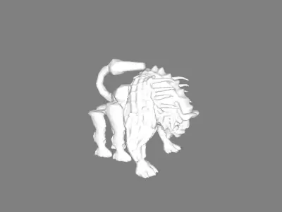 mostro bestioide1 Low-poly 3D model