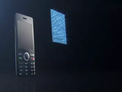 Sirocco Phone 3D Animation - 26s V-Ray Render 3D model