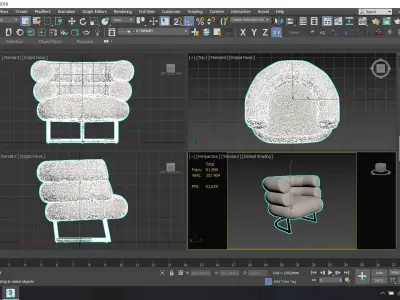 Classicon Bibendum Armchair Free low-poly 3D model