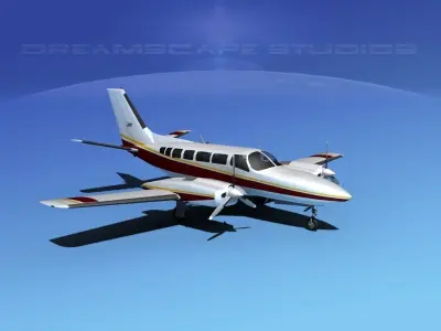 Cessna 404 Titan Corporate 2 3D model