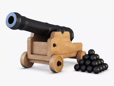 Ancient Cannon 3D model