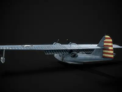 WW2 Consolidated PBY 5 Catalina 3D model