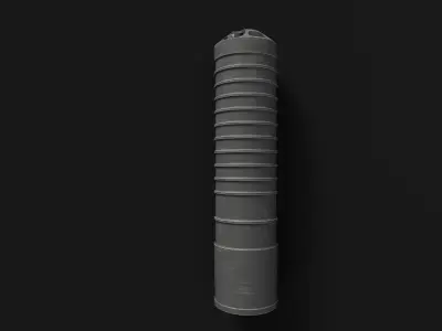 Silencer Hexagon DTKP 762x39 Low-poly 3D model