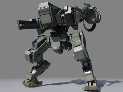 Mech Fighter 2 texture 3D model
