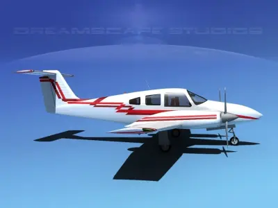 Piper PA-44-180 Seminole V19 3D model