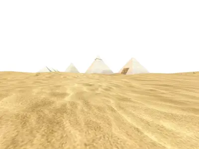 Terrain sand island Free 3D model
