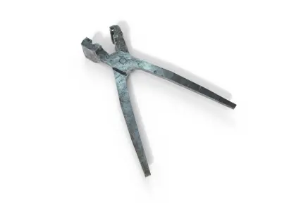 Mold pliers for musket bullets Low-poly 3D model