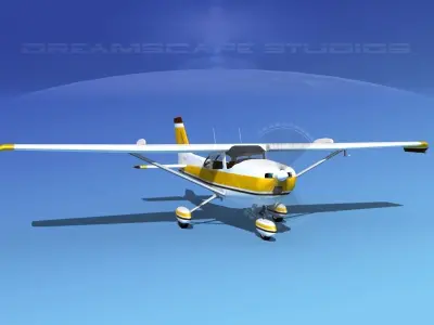 Cessna 172 Skyhawk STOL V09 3D model