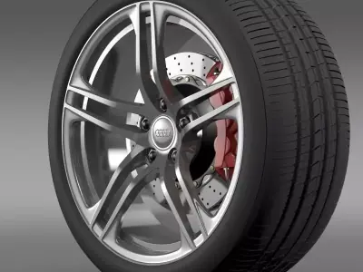 Audi R8 GT wheel 3D model