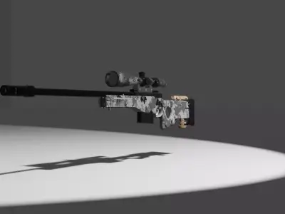 Sniper gun 3D model