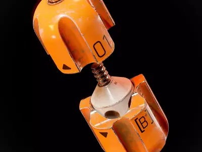 Sci-fi Smoke Capsule Grenade Low-poly 3D model