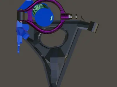 Wisefab V2 Suspension Low-poly 3D model