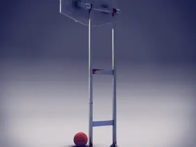 Basketball Post Free low-poly 3D model