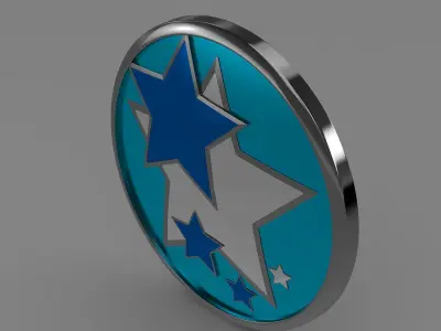 Venucia logo 3D model