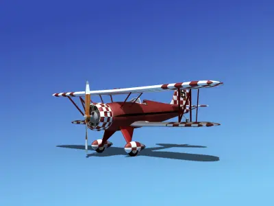 Waco YMF-5 V15 3D model