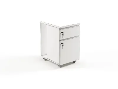 Modern Office Low Side Cabinet File For Staff  Free 3D model