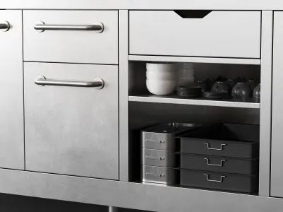 Coffee Shop Kitchen 3D model