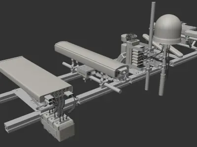 Cellphone Antennas Kitbash Pack 3D model