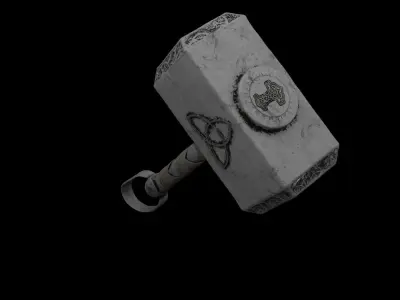 Thor Hammer Mjolnir Free 3D model