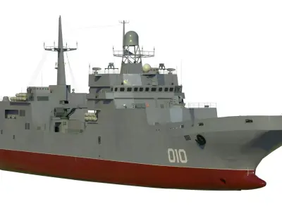 Ivan Gren Landing Ship bdk 11711 3D model